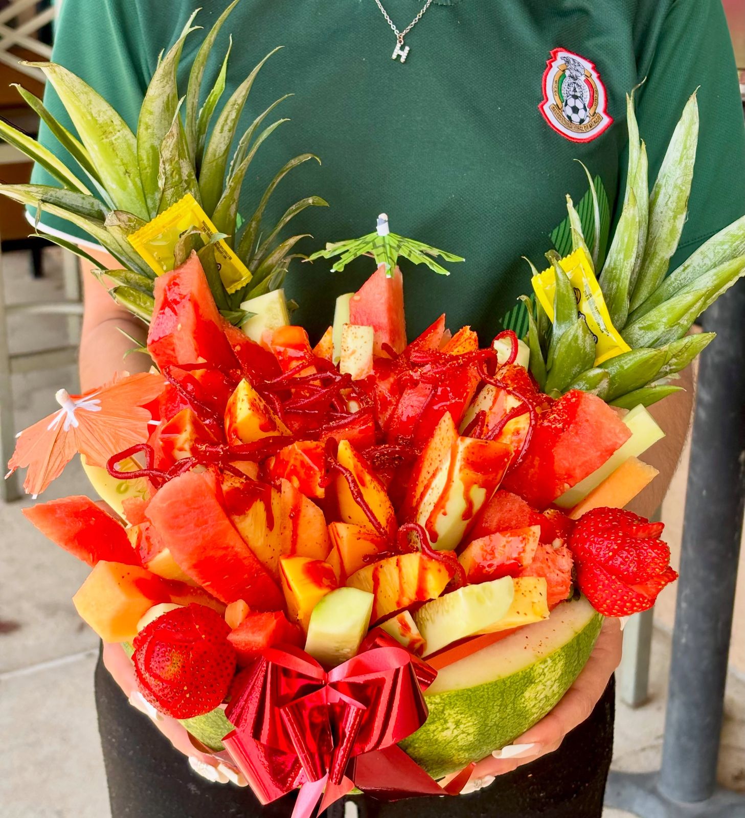 Fruit bouquet arrangement